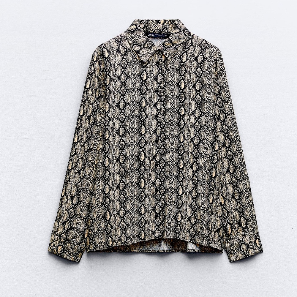Zara satin effect blouse